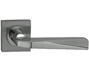 Fortessa Door Handles Veer, Dual Polished Chrome & Satin Chrome - FDEVEE-SPC (sold in pairs)